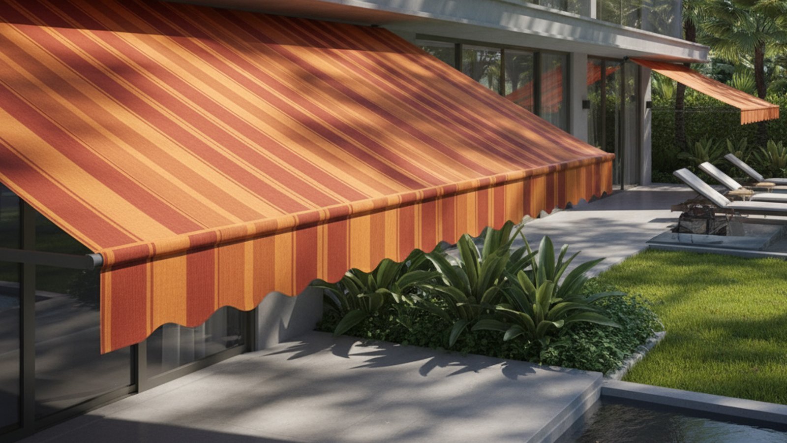 Toldo em fachada residencial